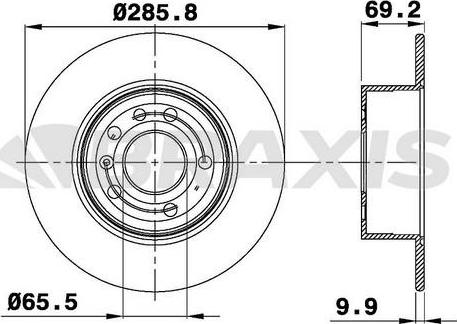 Roulunds Rubber D2542 - Brake Disc autospares.lv