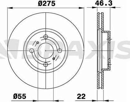 TOYOTA (FAW) 435120D200 - Brake Disc autospares.lv