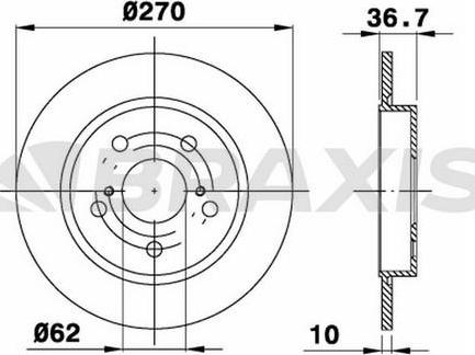 FTE BS7622B - Brake Disc autospares.lv