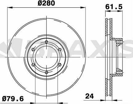 Eicher 104720139 - Brake Disc autospares.lv