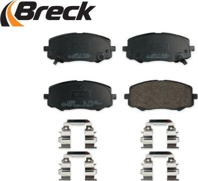 Breck 24910 00 702 00 - Brake Pad Set, disc brake autospares.lv