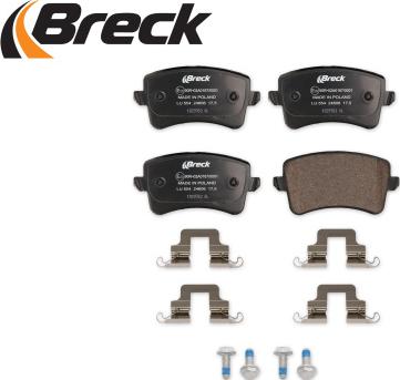 Breck 24606 00 554 10 - Brake Pad Set, disc brake autospares.lv