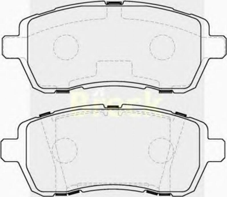 Breck 24283 00 702 00 - Brake Pad Set, disc brake autospares.lv