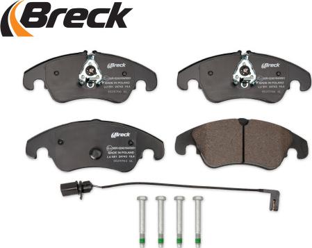 Breck 24743 00 551 00 - Brake Pad Set, disc brake autospares.lv