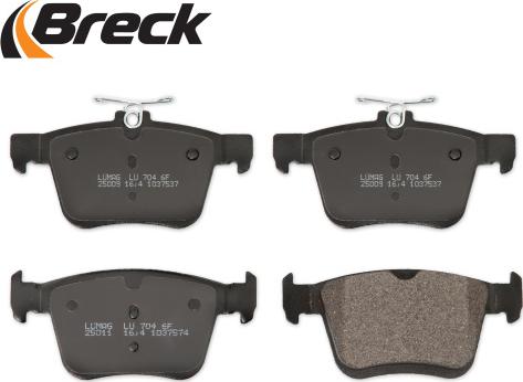 Breck 25009 00 704 00 - Brake Pad Set, disc brake autospares.lv