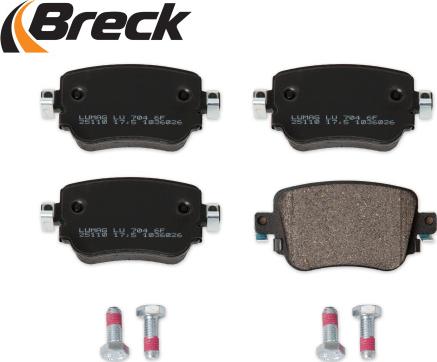 Breck 25110 00 704 00 - Brake Pad Set, disc brake autospares.lv