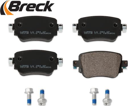 Breck 25110 00 704 10 - Brake Pad Set, disc brake autospares.lv