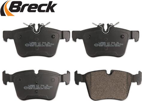 Breck 25353 00 704 00 - Brake Pad Set, disc brake autospares.lv