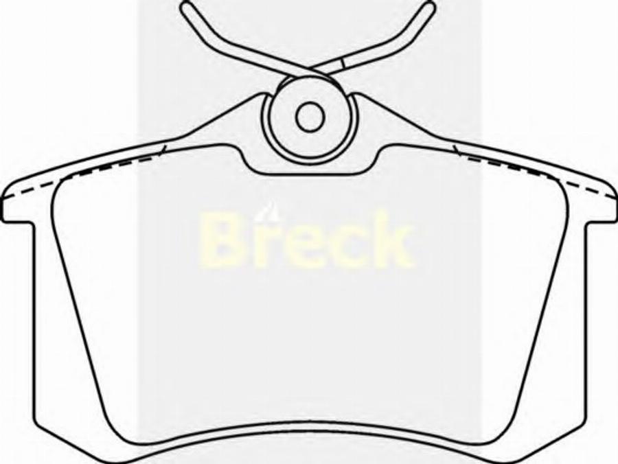 Breck 20960 00 - Brake Pad Set, disc brake autospares.lv