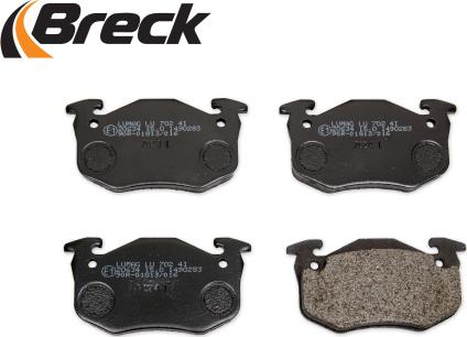 Breck 20634 00 702 00 - Brake Pad Set, disc brake autospares.lv