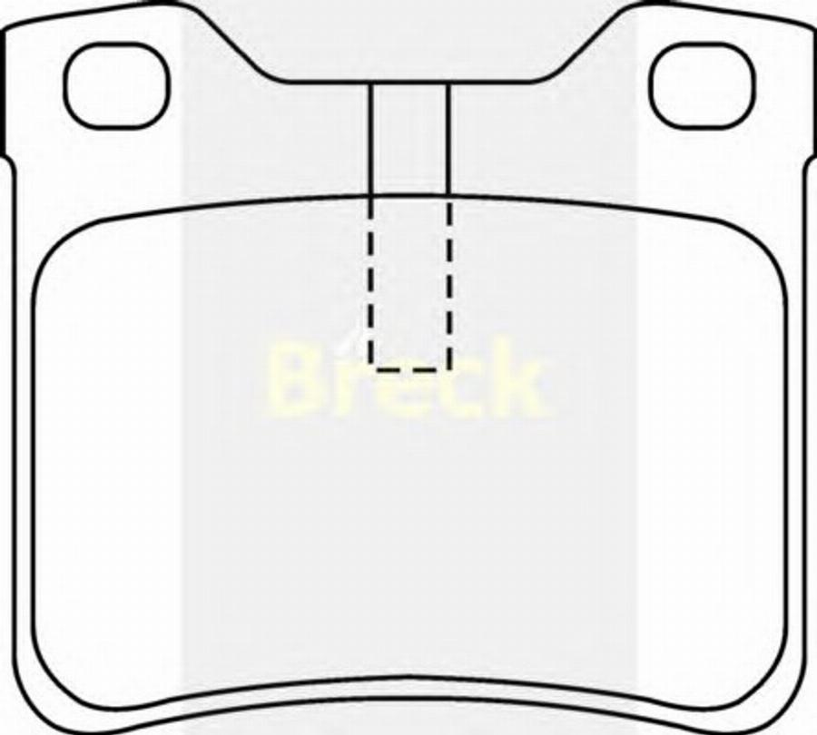 Breck 21278002 - Brake Pad Set, disc brake autospares.lv