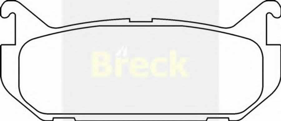 Breck 21766 00 - Brake Pad Set, disc brake autospares.lv