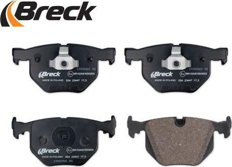 Breck 23447 00 554 00 - Brake Pad Set, disc brake autospares.lv