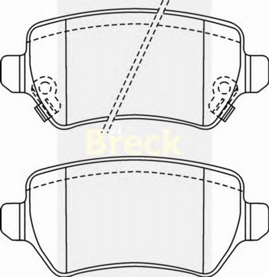 Breck 23416 00 C - Brake Pad Set, disc brake autospares.lv