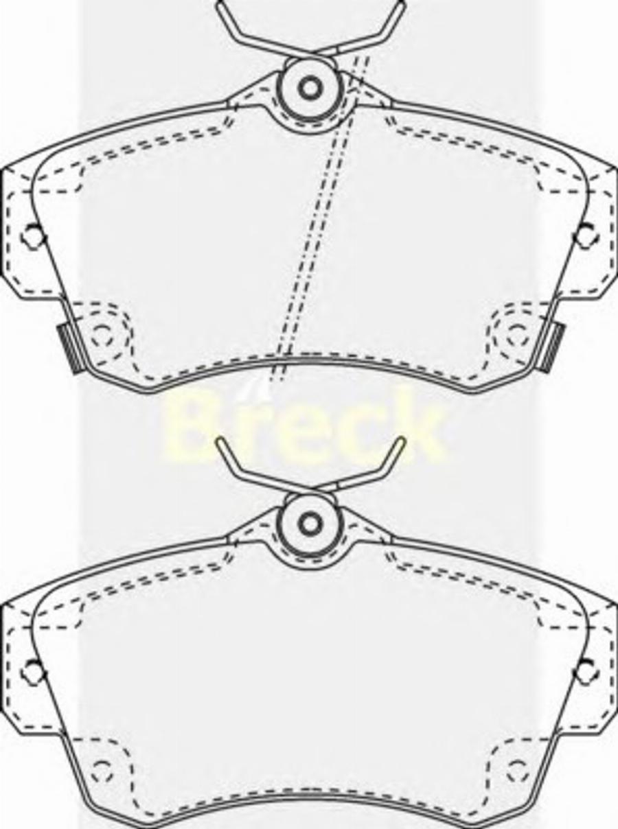 Breck 2353200C - Brake Pad Set, disc brake autospares.lv