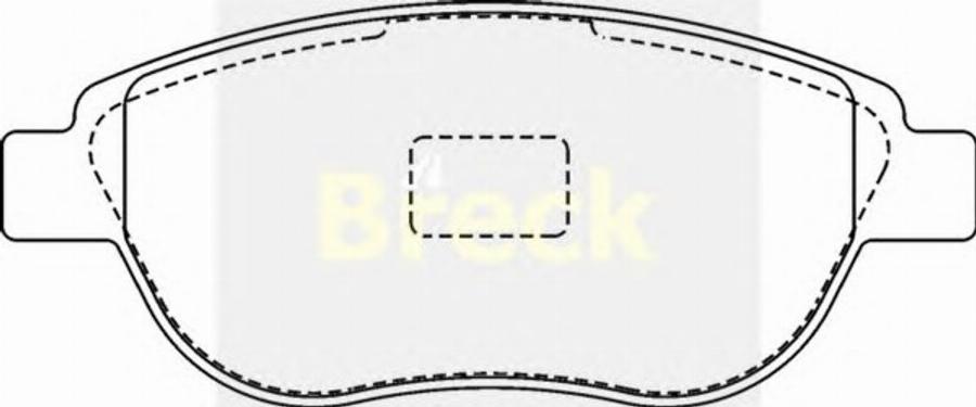 Breck 23600 00 702 00 - Brake Pad Set, disc brake autospares.lv