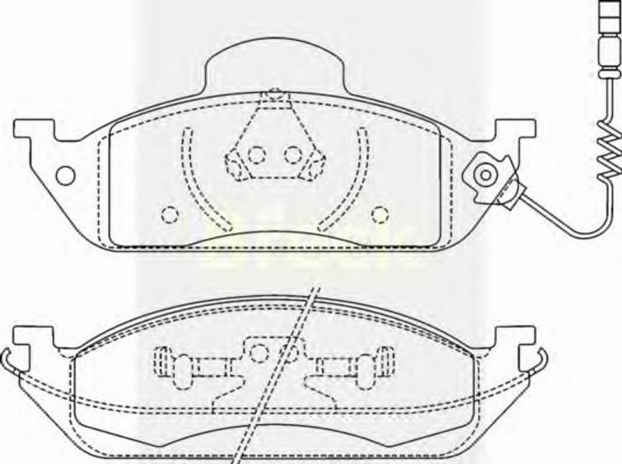 Breck 23193 00 W - Brake Pad Set, disc brake autospares.lv