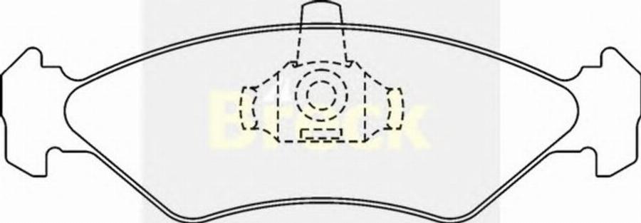 Breck 23101 00 - Brake Pad Set, disc brake autospares.lv