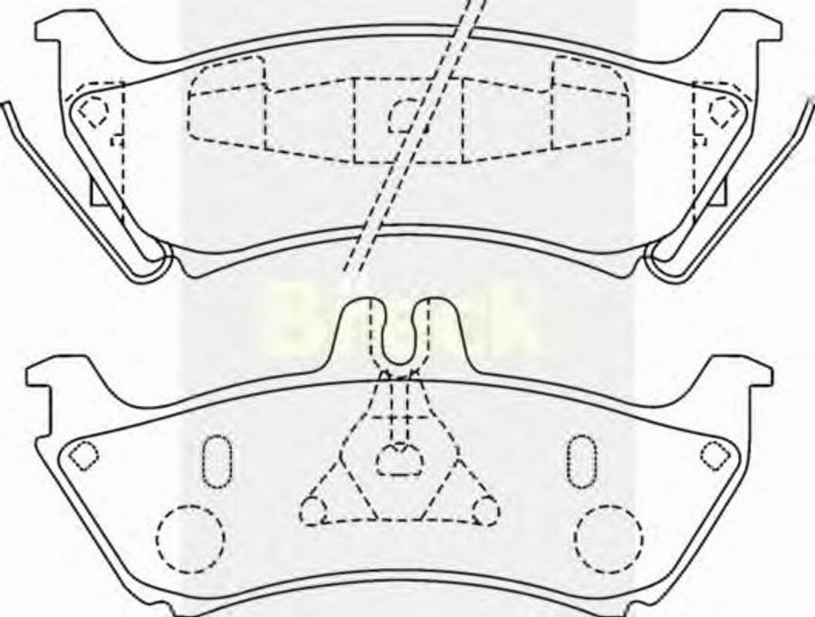 Breck 2318900W - Brake Pad Set, disc brake autospares.lv