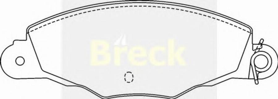 Breck 2313500W - Brake Pad Set, disc brake autospares.lv