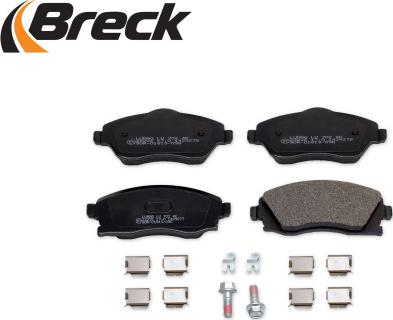 Breck 23225 00 702 10 - Brake Pad Set, disc brake autospares.lv