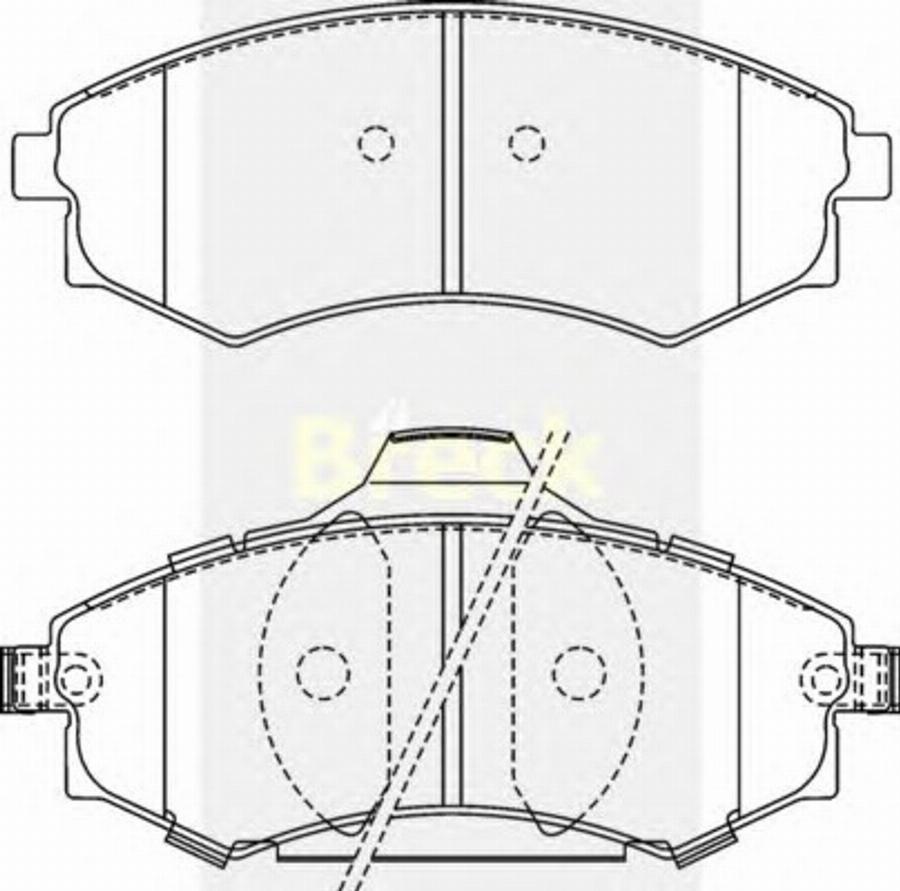 Breck New 086 C - Brake Pad Set, disc brake autospares.lv