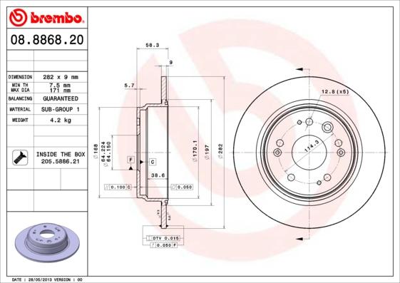 Breco BS 6047 - Brake Disc autospares.lv