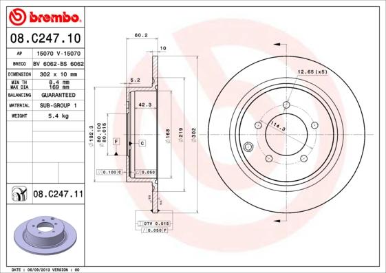 Breco BV 6062 - Brake Disc autospares.lv