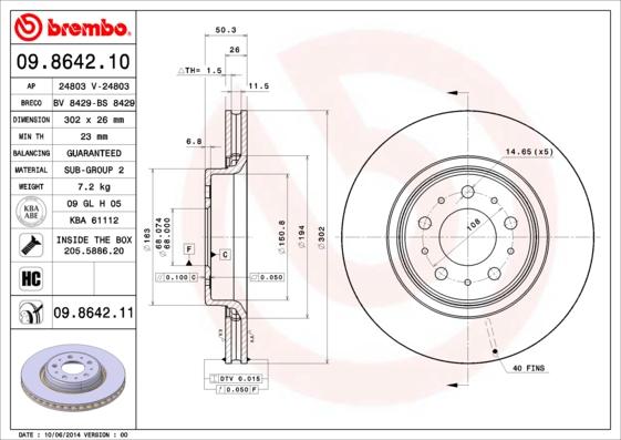 Breco BS 8429 - Brake Disc autospares.lv