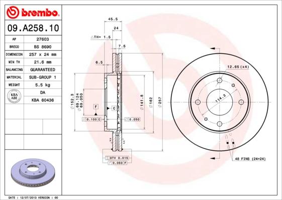 Breco BS 8690 - Brake Disc autospares.lv