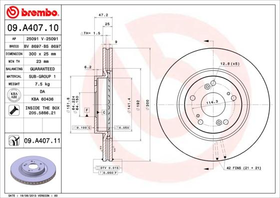 Breco BS 8697 - Brake Disc autospares.lv