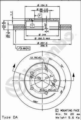 Maxtech 857126.6880 - Brake Disc autospares.lv