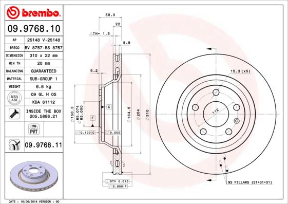 Breco BV 8757 - Brake Disc autospares.lv