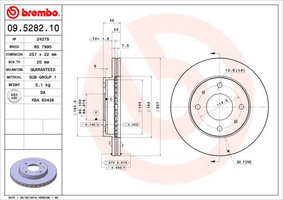 Breco BS 7995 - Brake Disc autospares.lv