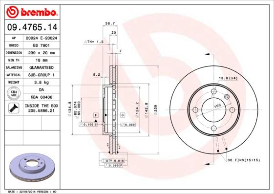 Breco BS 7901 - Brake Disc autospares.lv