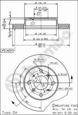 Breco BS 7930 - Brake Disc autospares.lv