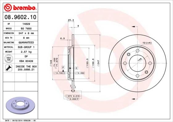 Breco BS 7650 - Brake Disc autospares.lv