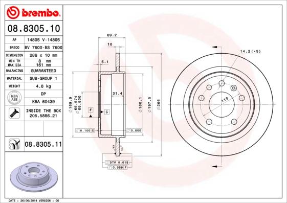 Breco BS 7600 - Brake Disc autospares.lv