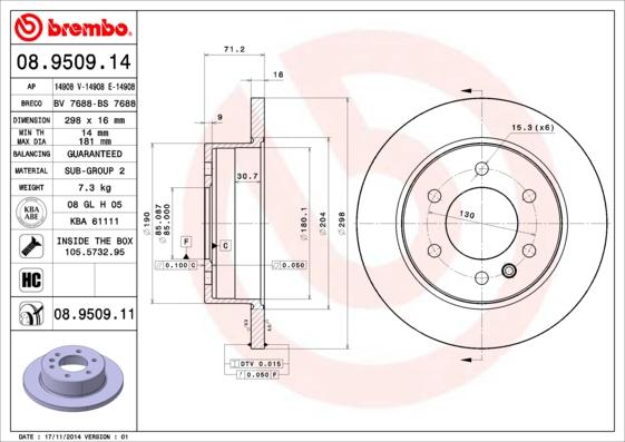 Breco BS 7688 - Brake Disc autospares.lv