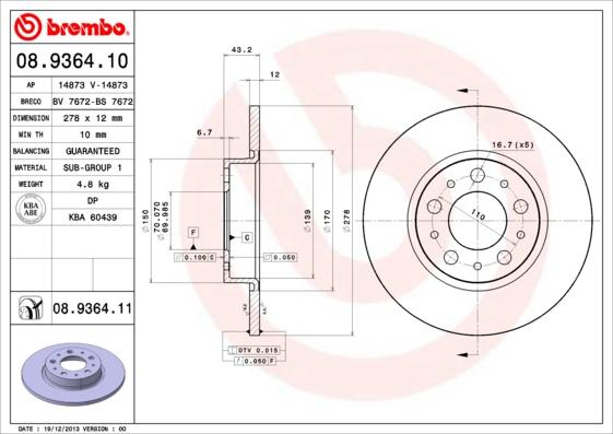 Breco BV 7672 - Brake Disc autospares.lv