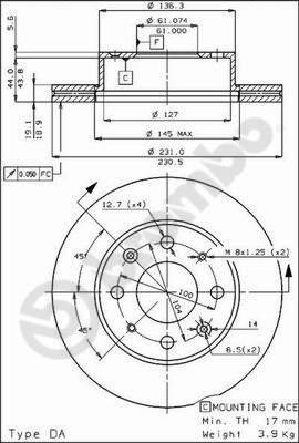 Breco BS 7895 - Brake Disc autospares.lv