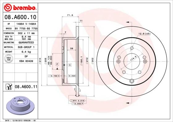 Breco BV 7755 - Brake Disc autospares.lv