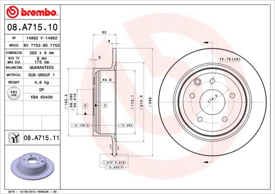 Breco BV 7753 - Brake Disc autospares.lv