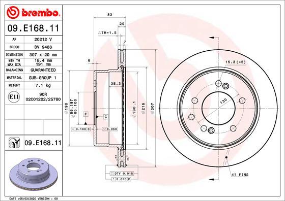 Breco BV 9488 - Brake Disc autospares.lv