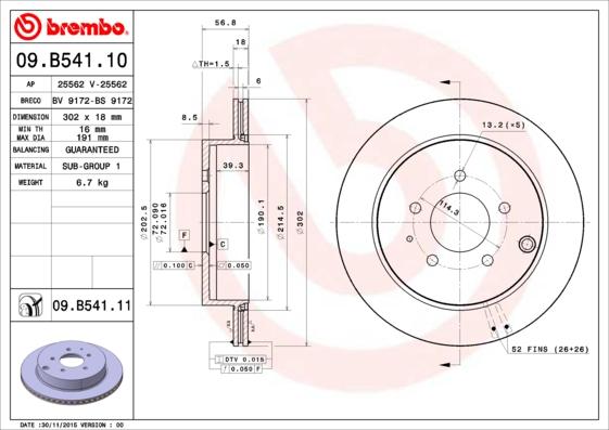 Breco BV 9172 - Brake Disc autospares.lv