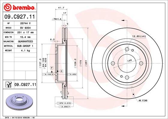 Breco BV 9354 - Brake Disc autospares.lv