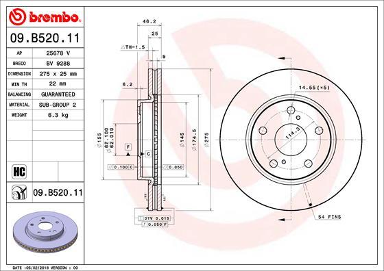 Breco BV 9288 - Brake Disc autospares.lv