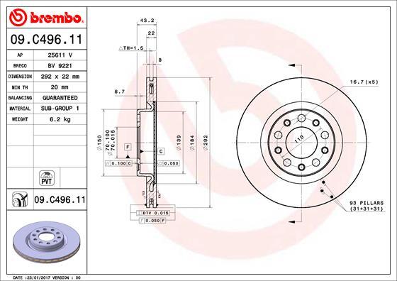 Breco BV 9221 - Brake Disc autospares.lv