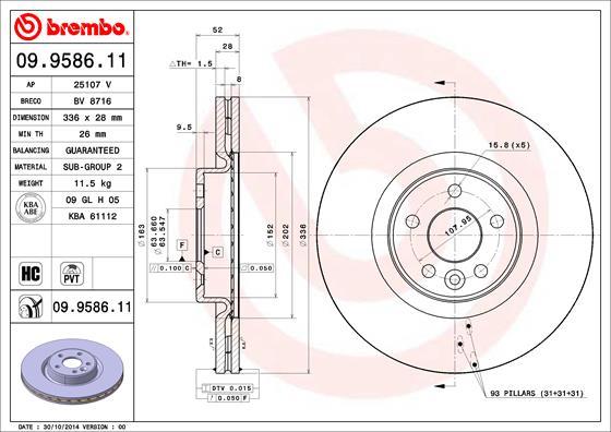 Breco BV 8716 - Brake Disc autospares.lv