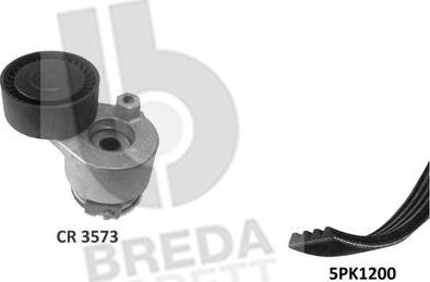 Breda Lorett KCA0049 - V-Ribbed Belt Set autospares.lv